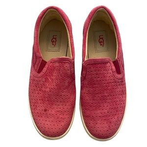 Pink UGG Adley Perforated Sneaker